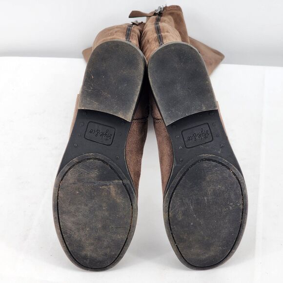 Style & Co Hayley Faux Suede Wide Calf Over The Knee Boots Size 7 - Picture 7 of 11